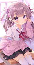 大眼睛动漫少女萌图，日系插画师作品，水汪汪眼睛的少女 可爱极了！