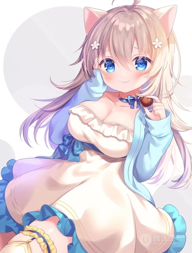 大眼睛动漫少女萌图，日系插画师作品，水汪汪眼睛的少女 可爱极了！