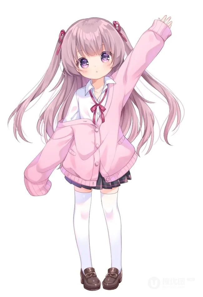 大眼睛动漫少女萌图，日系插画师作品，水汪汪眼睛的少女 可爱极了！