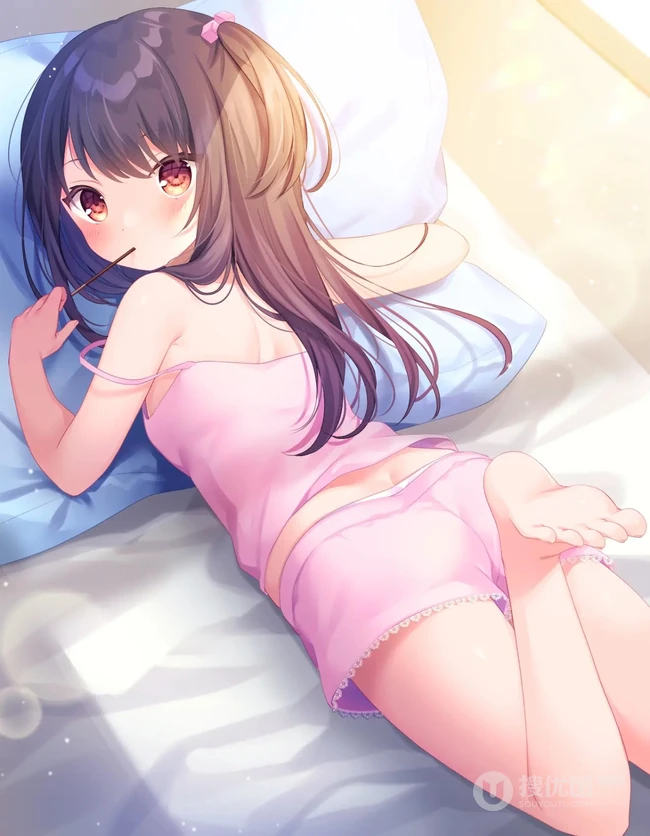 大眼睛动漫少女萌图，日系插画师作品，水汪汪眼睛的少女 可爱极了！