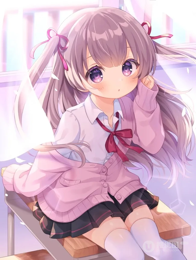 大眼睛动漫少女萌图，日系插画师作品，水汪汪眼睛的少女 可爱极了！