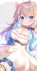 大眼睛动漫少女萌图，日系插画师作品，水汪汪眼睛的少女 可爱极了！