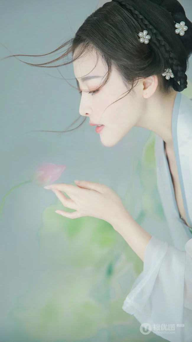 古风 古装 复古 汉服 小清新美女唯美意境中国风手机壁纸图片