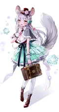 腿长好看的二次元气质可爱的袜装线条感少女精选插画图集