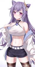 腿长好看的二次元气质可爱的袜装线条感少女精选插画图集