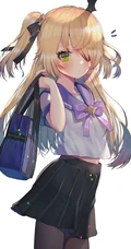 腿长好看的二次元气质可爱的袜装线条感少女精选插画图集