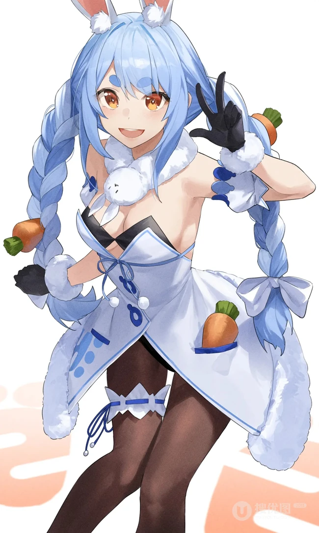 腿长好看的二次元气质可爱的袜装线条感少女精选插画图集