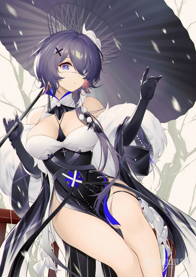 腿长好看的二次元气质可爱的袜装线条感少女精选插画图集