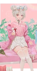 腿长好看的二次元气质可爱的袜装线条感少女精选插画图集