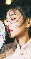 白鹿古韵旗袍装穿搭户外复古风写真美照