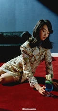 宋茜优雅柔美复古风装扮穿搭气质写真图片