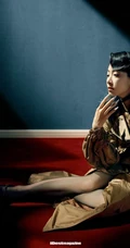 宋茜优雅柔美复古风装扮穿搭气质写真图片