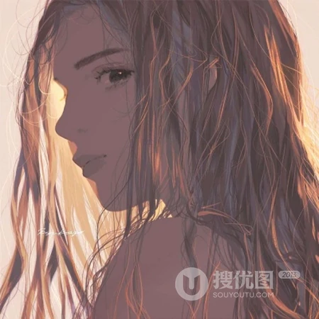 气质且有韵味，让人一看就喜欢的二次元动漫卷发女生好看头像图片