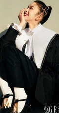 陈瑶女将军马尾发型登杂志写真图片欣赏