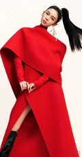 陈瑶女将军马尾发型登杂志写真图片欣赏