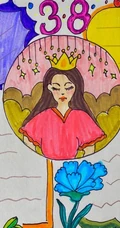 三八妇女节手抄报，简单漂亮又好看的妇女节，气质女生节手抄报设计模板图片