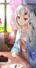 可爱双马尾动漫女生插画图片