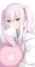 可爱双马尾动漫女生插画图片
