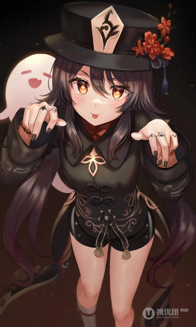 可爱双马尾动漫女生插画图片