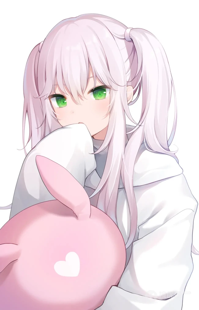 可爱双马尾动漫女生插画图片