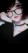 别有一番滋味在心头，戴眼镜的二次元动漫少女高清壁纸图片