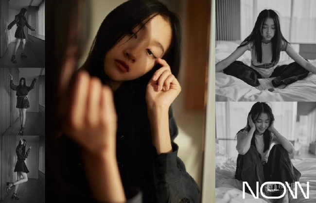 关晓彤慵懒清纯温室写真美照，随性独特，少女感满满