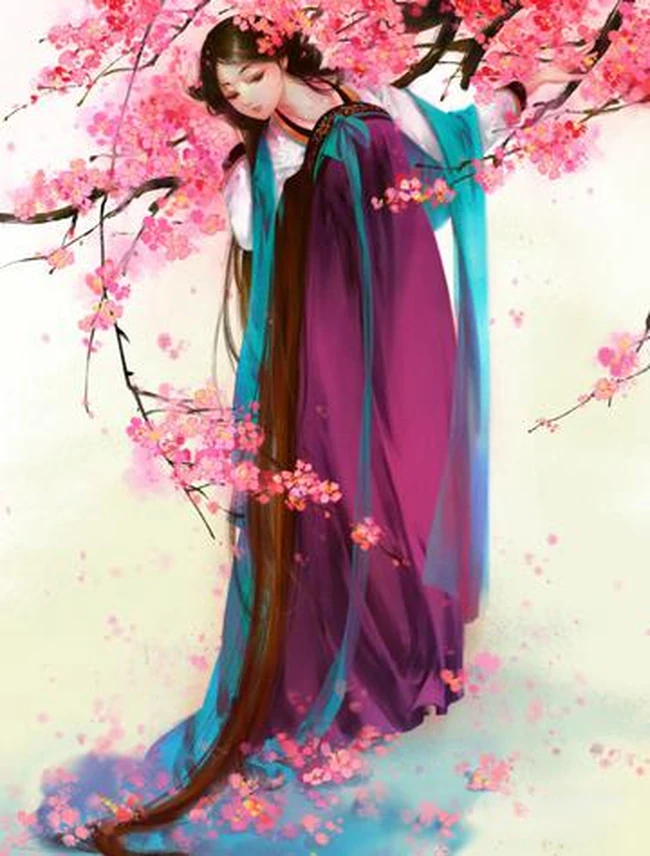 美人 桃花 相映红 唯美古风主题图片 第6张