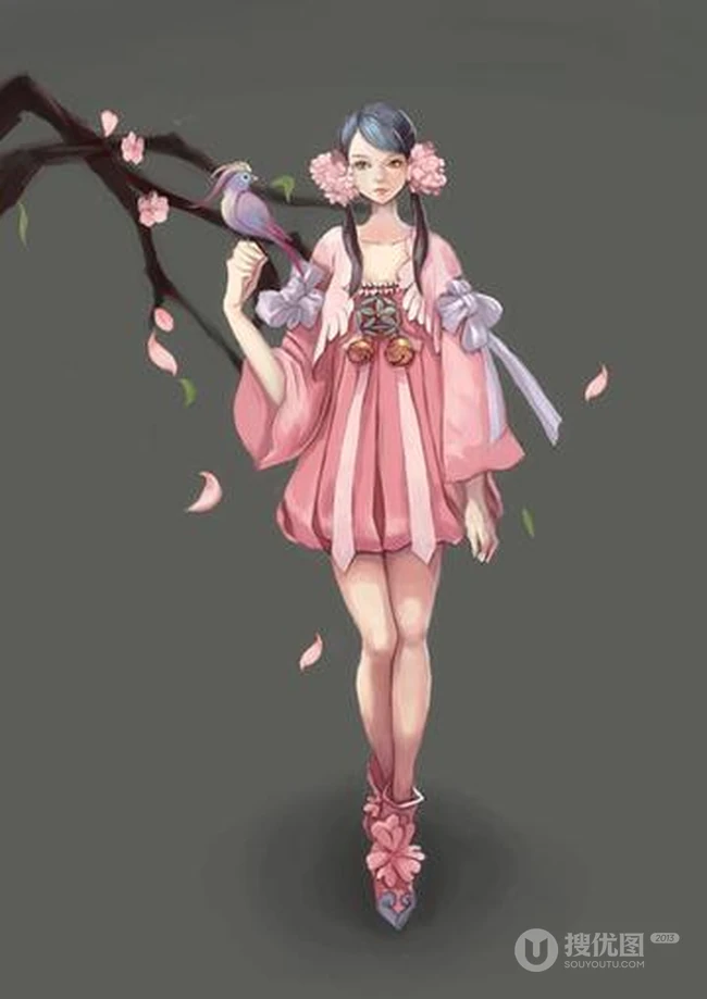 美人 桃花 相映红 唯美古风主题图片 第7张