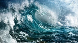 海中翻滚的海浪，大浪，浪花 唯美高清大海浪涛景色壁纸图片