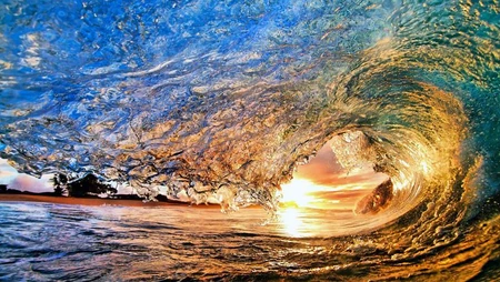 海中翻滚的海浪，大浪，浪花 唯美高清大海浪涛景色壁纸图片
