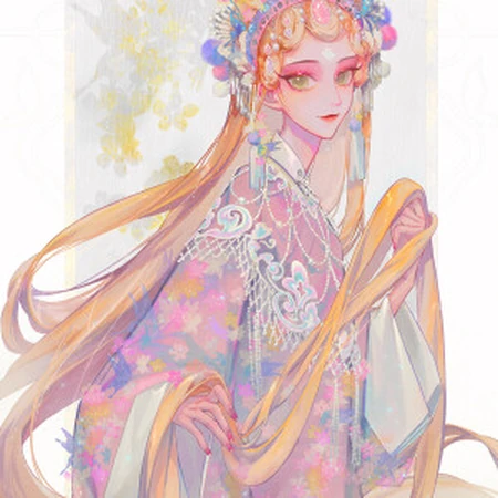 戏服，汉服，旗袍，侠女装，民族风等手绘古装动漫女生头像图片