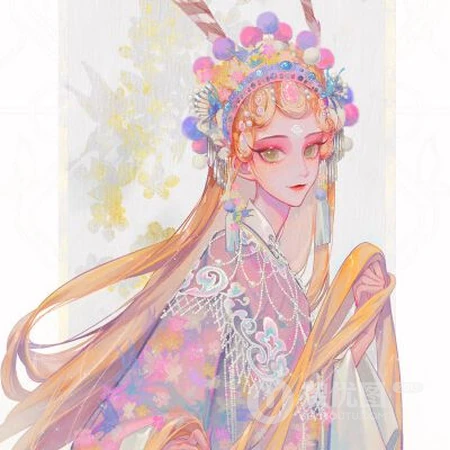 戏服，汉服，旗袍，侠女装，民族风等手绘古装动漫女生头像图片