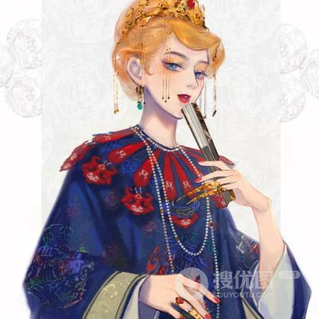 戏服，汉服，旗袍，侠女装，民族风等手绘古装动漫女生头像图片