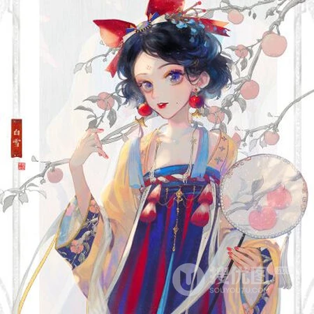 戏服，汉服，旗袍，侠女装，民族风等手绘古装动漫女生头像图片