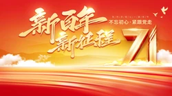 奋斗百年路，开启新征程，1921-2021建党百年高清节日文字壁纸图片