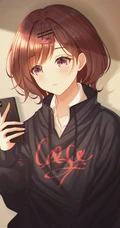 清爽又有气质的乖乖女短发，二次元可爱短发少女，学生妹精选插画图片集