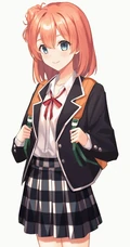 清爽又有气质的乖乖女短发，二次元可爱短发少女，学生妹精选插画图片集