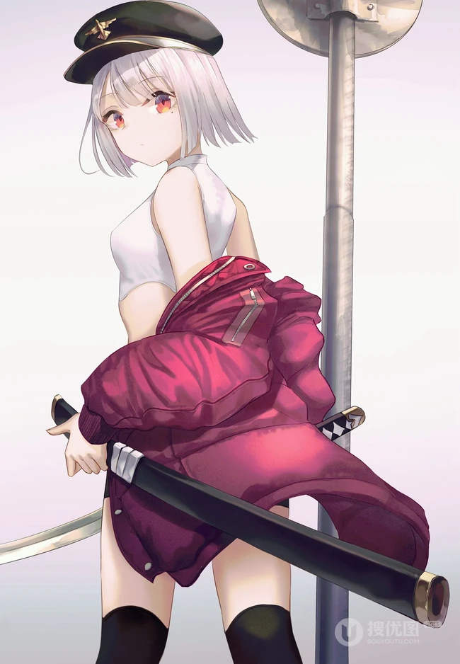 清爽又有气质的乖乖女短发，二次元可爱短发少女，学生妹精选插画图片集