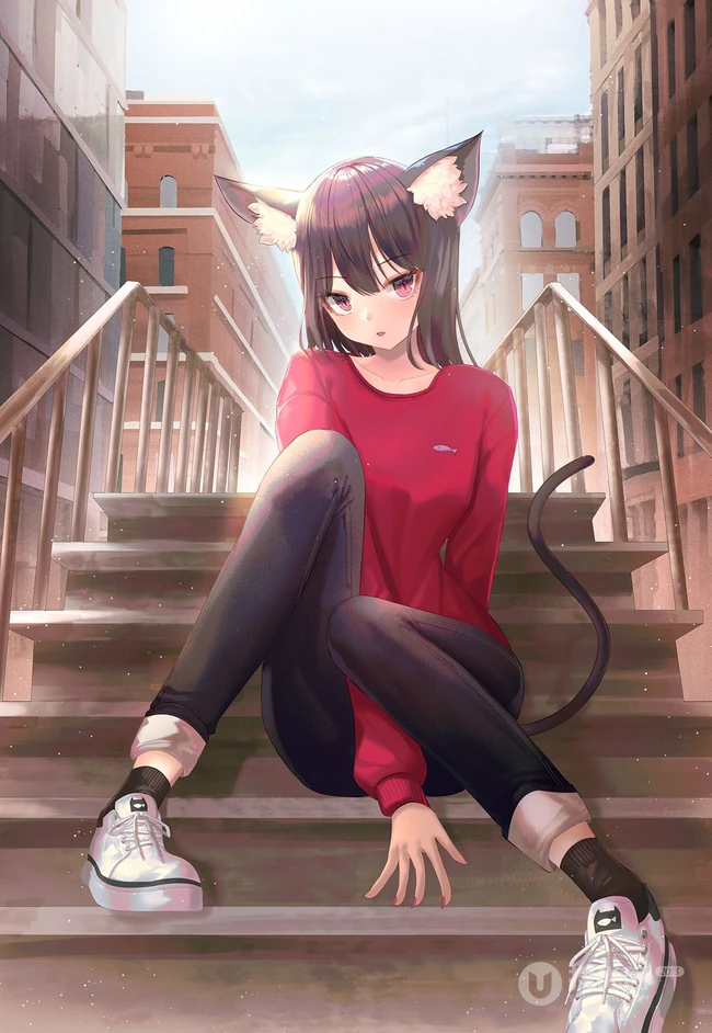 清爽又有气质的乖乖女短发，二次元可爱短发少女，学生妹精选插画图片集