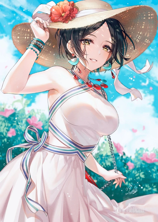 轻熟扎堆来喽，魔鬼般吸睛身材的二次元动漫女生轻熟精选插画图集欣赏