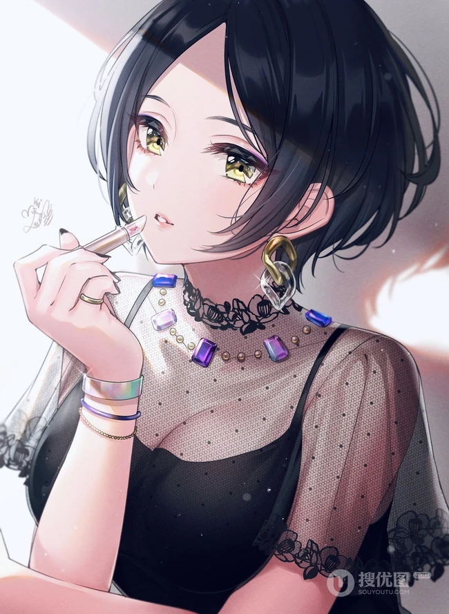 轻熟扎堆来喽，魔鬼般吸睛身材的二次元动漫女生轻熟精选插画图集欣赏