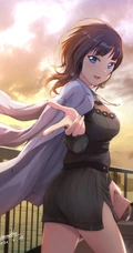 以模特为目标的涩涩小姐姐《LoveLive! 学园偶像祭》朝香果林精选插画大图