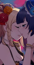 以模特为目标的涩涩小姐姐《LoveLive! 学园偶像祭》朝香果林精选插画大图