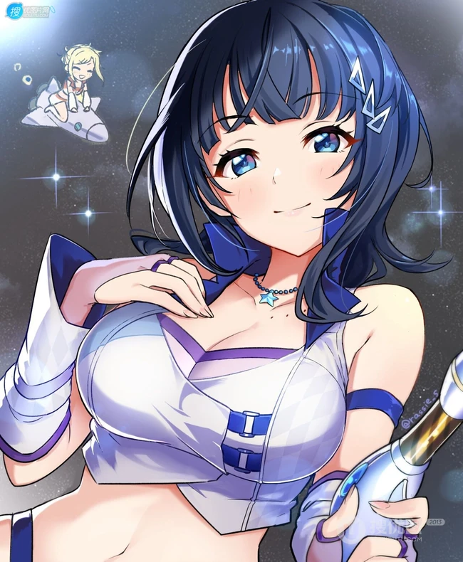 以模特为目标的涩涩小姐姐《LoveLive! 学园偶像祭》朝香果林精选插画大图