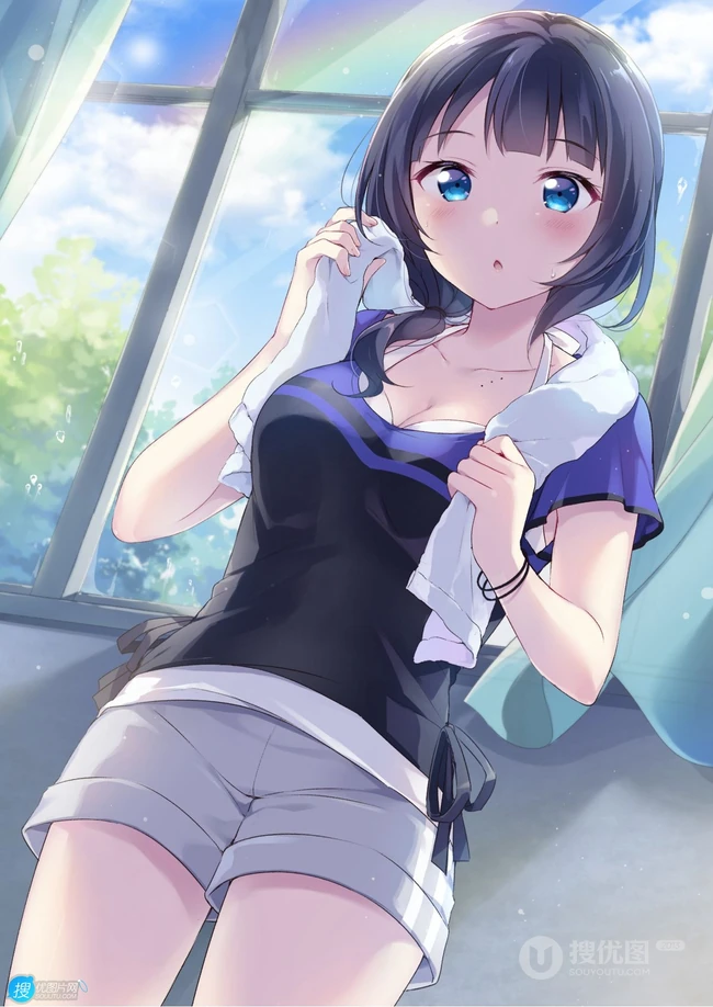 以模特为目标的涩涩小姐姐《LoveLive! 学园偶像祭》朝香果林精选插画大图