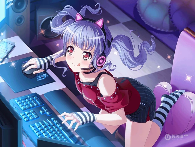 日本二次元少女乐队电视动画《BanG Dream!》宇田川亚子精选插画大图图集