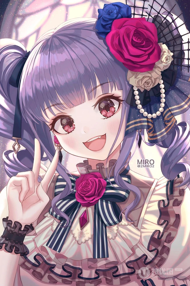 日本二次元少女乐队电视动画《BanG Dream!》宇田川亚子精选插画大图图集