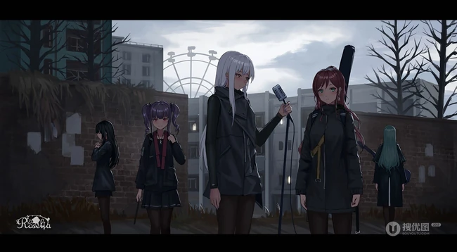 日本二次元少女乐队电视动画《BanG Dream!》宇田川亚子精选插画大图图集