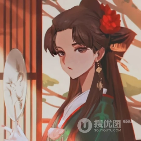 古风女子手绘微信头像，人世间有百媚千红,唯独你是我情之所钟
