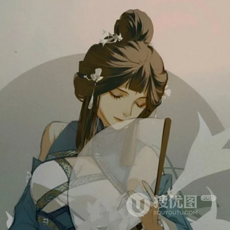 古风女子手绘微信头像，人世间有百媚千红,唯独你是我情之所钟